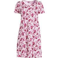 Lands' End Women's Petite Short Sleeve Cotton Nightdress, Knee Length | Size: 10-12