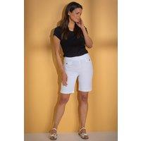 Klass. Women's Pull On Shorts in White | Size: 22