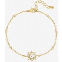 Jon Richard Women's Gold Plated & Pave Starburst Bracelet