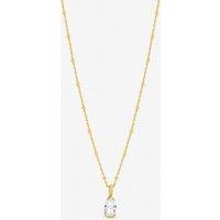 Jon Richard Women's Gold Plated & Cubic Zirconia Pear Drop Pendant