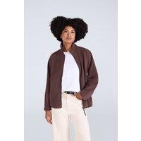 Animal Women's 'Stockholm' Full Zip Breathable Soft Warm & Cosy Snug Fit Fleece in Brown | Size: 6