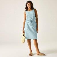 Regatta Women's Amorie Cotton-Blend Jersey Dress in Baby Blue | Size: 12