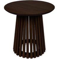 Cheshire Orla 45cm Round Lamp Table in Dark Oak in Dark Brown
