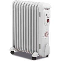 St Helens Prem-I-Air 2.5 kW 11 Fin Oil Filled Radiator with 24 Hour Timer in White