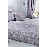 Dreams & Drapes 'Jasmine' Elegant Floral Jacquard Quilted Bedspread in Lavender
