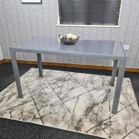 KOSY KOALA Dining Table Grey Glass Kitchen Place for 6 Seats Dining Table Only