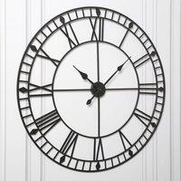 Home Garden Direct EOS - Skeleton Wall Clock with Roman Numerals - 100x100 in Gold