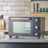 Cooks Professional 28L Mini Oven - Electric Multifunction Countertop Cooker 1500W in Copper