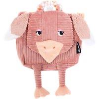 Les Deglingos Corduroy Backpack - Pomelos the Ostrich in Light Pink | Size: 18 m