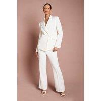 Coast Women's Tailored Crepe Trouser in Ivory | Size: 16