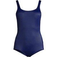 Lands' End Women's Tugless Swimsuit - Mastectomy in Navy | Size: 14