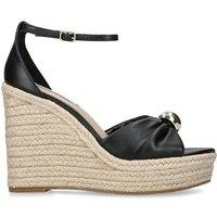 STEVE MADDEN Women's 'Taliya Black' Leather Sandals in Black | Size: 8
