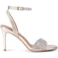 Carvela Women's 'Positano Vinyl Sandal' Heels in Gold | Size: 7