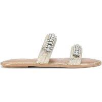 Carvela Women's 'Lusso Flat' Sandals in Gold | Size: 7