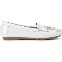 Carvela Women's 'Fiasco' Leather Flats in White | Size: 3