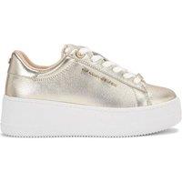KG Kurt Geiger Women's 'Lou' Leather Trainers in Gold | Size: 4