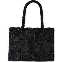 Carvela Women's 'Salerno Tote' Silk Blend Bag in Black