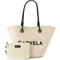 Carvela Women's 'Nicola Straw Basket' Bag in White