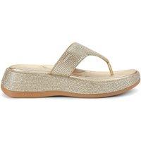 Carvela Women's 'Dorata Sandal' Fabric Sandals in Gold | Size: 8