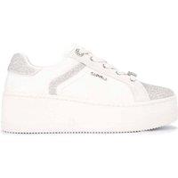 Carvela Women's 'Perenne Jewel Trainer' Leather Trainers in White | Size: 8