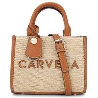 Carvela Women's 'Frame Raffia Micro' Bag in Light Brown