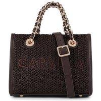 Carvela Women's 'Sorrento Mirco Raffia' Bag in Dark Brown