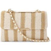 Carvela Women's 'Large Rosa Chain Shoulder' Bag in Beige