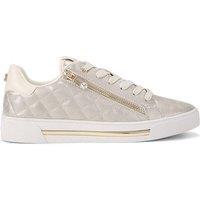Carvela Women's 'Diamond Zip' Trainers in Gold | Size: 3