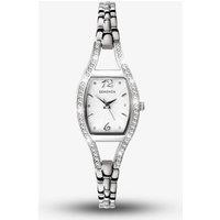 Sekonda Women's Dress Cocktail Silver Cubic Zirconia Watch 4191 in White