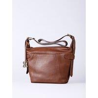 Lakeland Leather Women's 'Newby' Leather Cross Body Bag in Tan