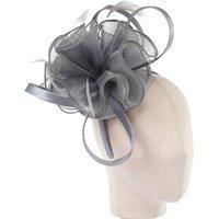 PEACH ACCESSORIES Women's Elegant Grey Mesh Fascinator