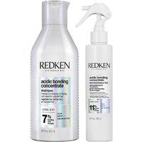 Redken Women's Duo: Acidic Bonding Concentrate Shampoo 300ml & Lightweight Conditioner 190ml in Clear
