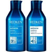 Redken Women's Duo: Extreme Shampoo 500ml & Extreme Conditioner 500ml in Clear