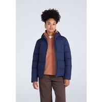 Animal Women's 'Tech Down' Warm Padded Water Resistant Full Zip Hooded Winter Jacket in Navy | Size: 8