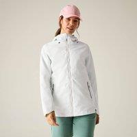 Regatta Women's Hamara IV Hooded Waterproof Jacket in Soft White | Size: 14