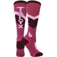 TALYX Girl's Cushioned Thermal Winter Ski Socks in Pale Pink | Size: 7-10 Years