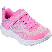 Skechers Girl's Gore & Strap W/ 3D Print W/ Ombre Sparkle Mesh in Pink | Size: Infant 13