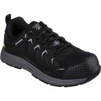 Skechers Men's Malad II Safety Trainers in Black | Size: 9