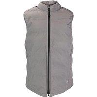 Heat Holders Men's Winter Insulated Gilet | Midweight Fleece-Lined Hybrid Vest Full Zip in Grey | Size: Small