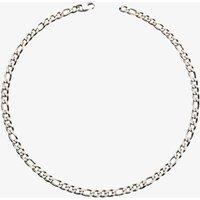 Unique Men's Stainless Steel Matte Polished Figaro Chain Necklace in Silver | Size: 50 cm