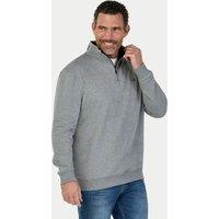 Raging Bull Men's Classic Jersey Quarter Zip Sweat in Grey | Size: XL