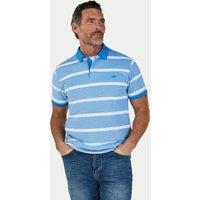 Raging Bull Men's Two Tone Birdseye Stripe Pique Polo in Bright Blue | Size: XL