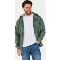 Raging Bull Men's Garment Dyed Zip Hoodie Sweat in Khaki | Size: 3XL