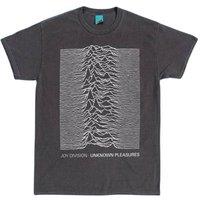 Joy Division Men's Unknown Pleasures T-Shirt in Charcoal | Size: 2XL