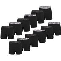 Keanu Men's Plain Boxer Shorts (Pack of 12) in Black | Size: Medium