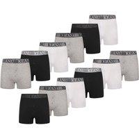 Keanu Men's Plain Boxer Shorts (Pack of 12) | Size: Large