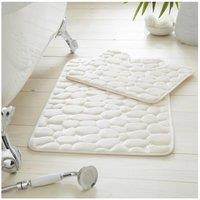 GAVENO CAVAILIA 2PC Pebble Memory Bath Set in Cream | Size: Bath Mat