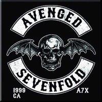 Avenged Sevenfold Deathbat Crest Fridge Magnet in Black
