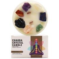 KDMD Large Chakra Crystal Candles - Seven Charkra in Brown