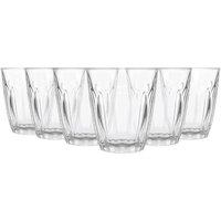 Argon Tableware 100ml Fluted Espresso Glasses - Set of 6 - Ribbed Fluted Glassware in Clear